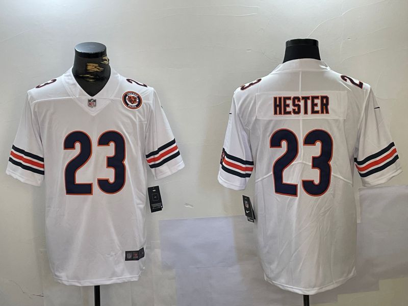 Men Chicago Bears #23 Hester White 2024 Nike Vapor Limited NFL Jersey style 2